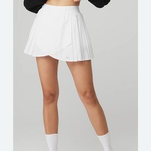 ALO Yoga White Mini Skirt tennis